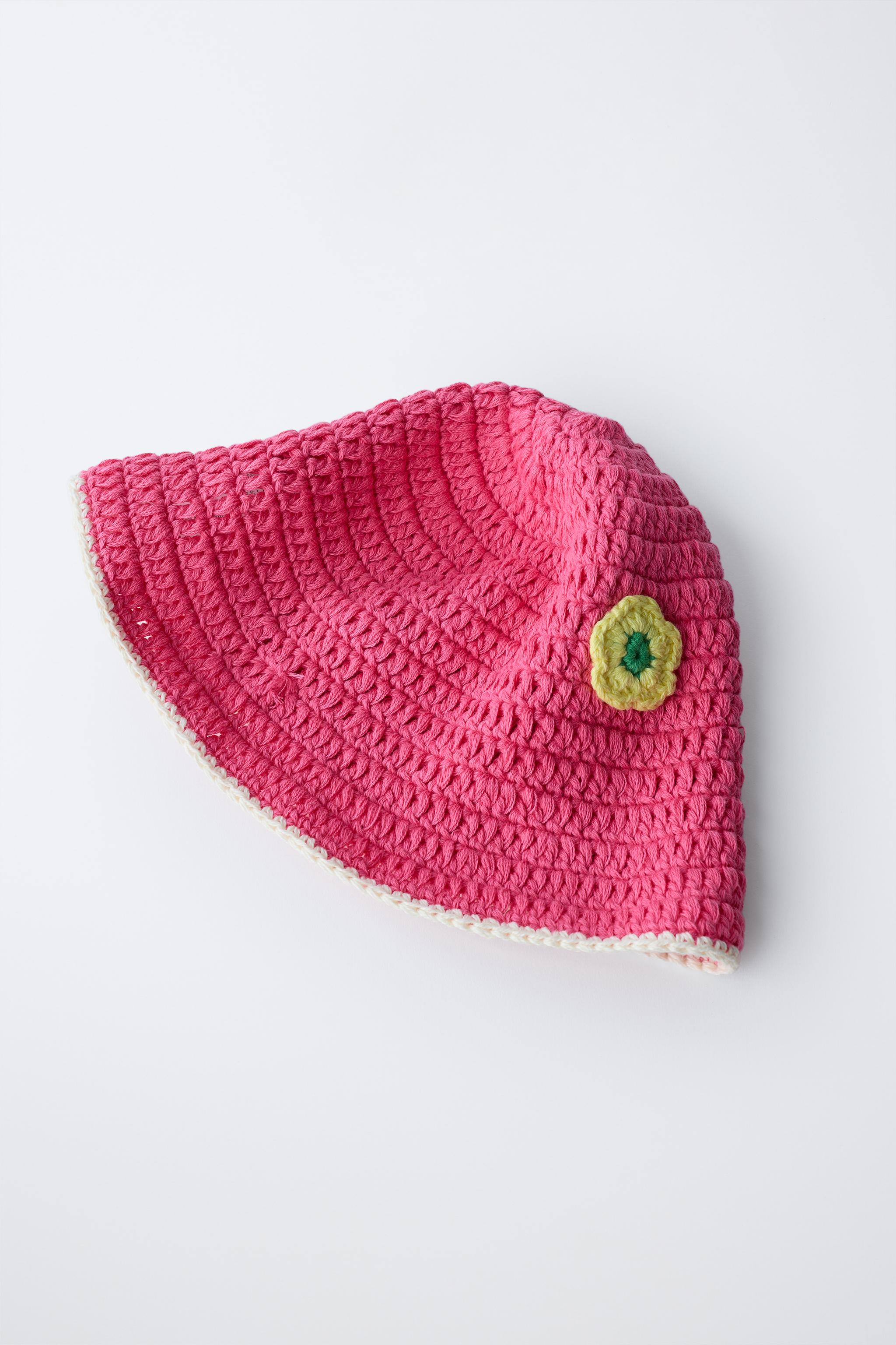 BONNET CROCHET FLEUR